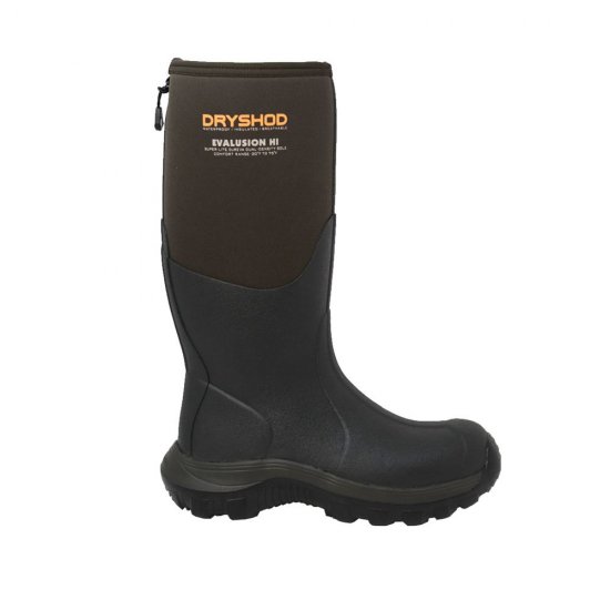 Dryshod Boots | Men's Evalusion Hi Brown/Dk Brown - Click Image to Close